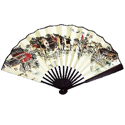 Веер 33х60см с рисунком, №6