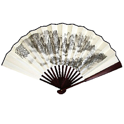 Веер 33х60см с рисунком, №5